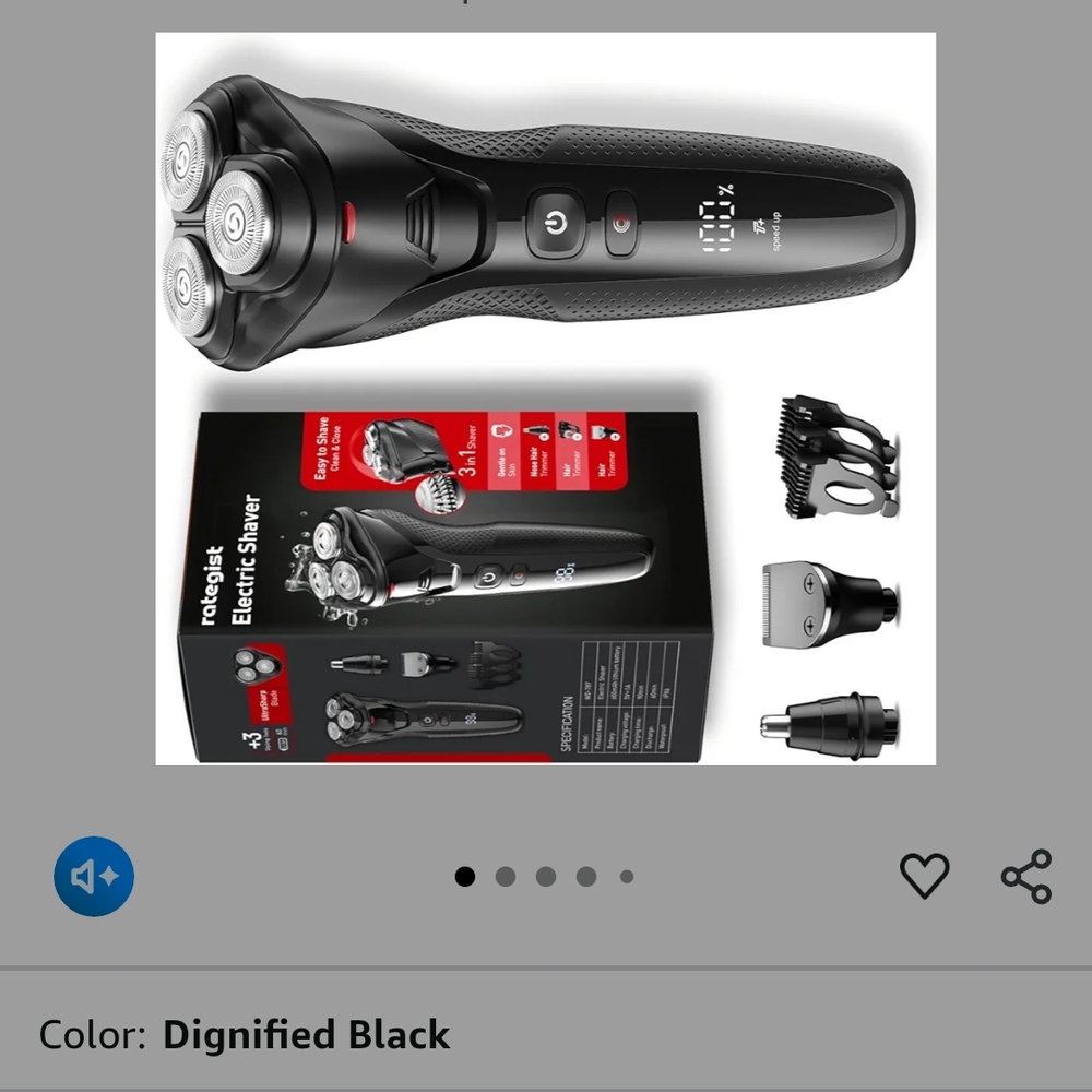 Electric Shaver in Black by [Brand]